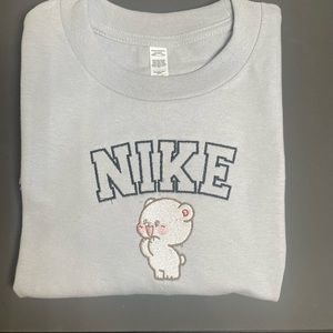 Milkman Spellout Embroidered Cute T-Shirt Tee